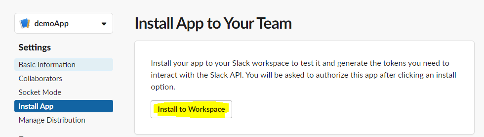 Install to Workspace